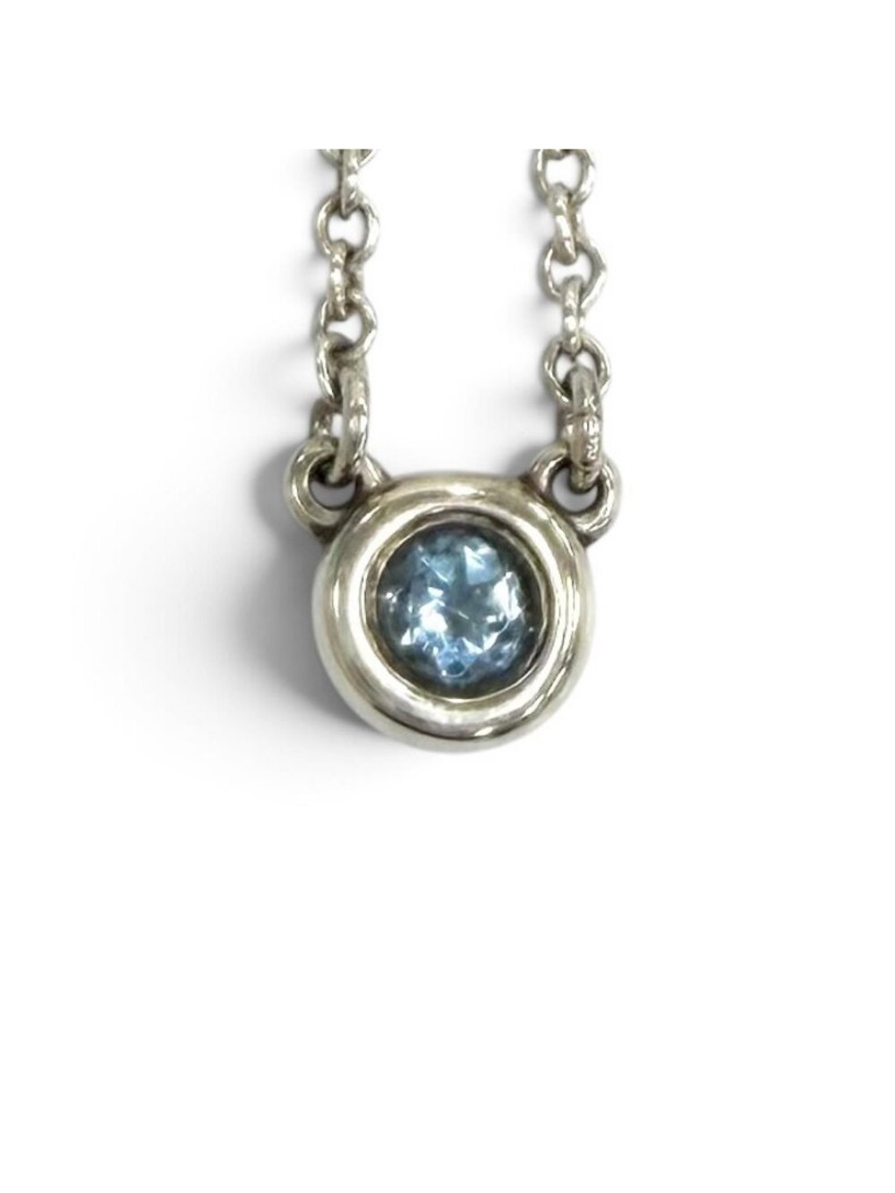 Tiffany & Co Elsa Peretti Color by the Yard Aquamarine Pendant